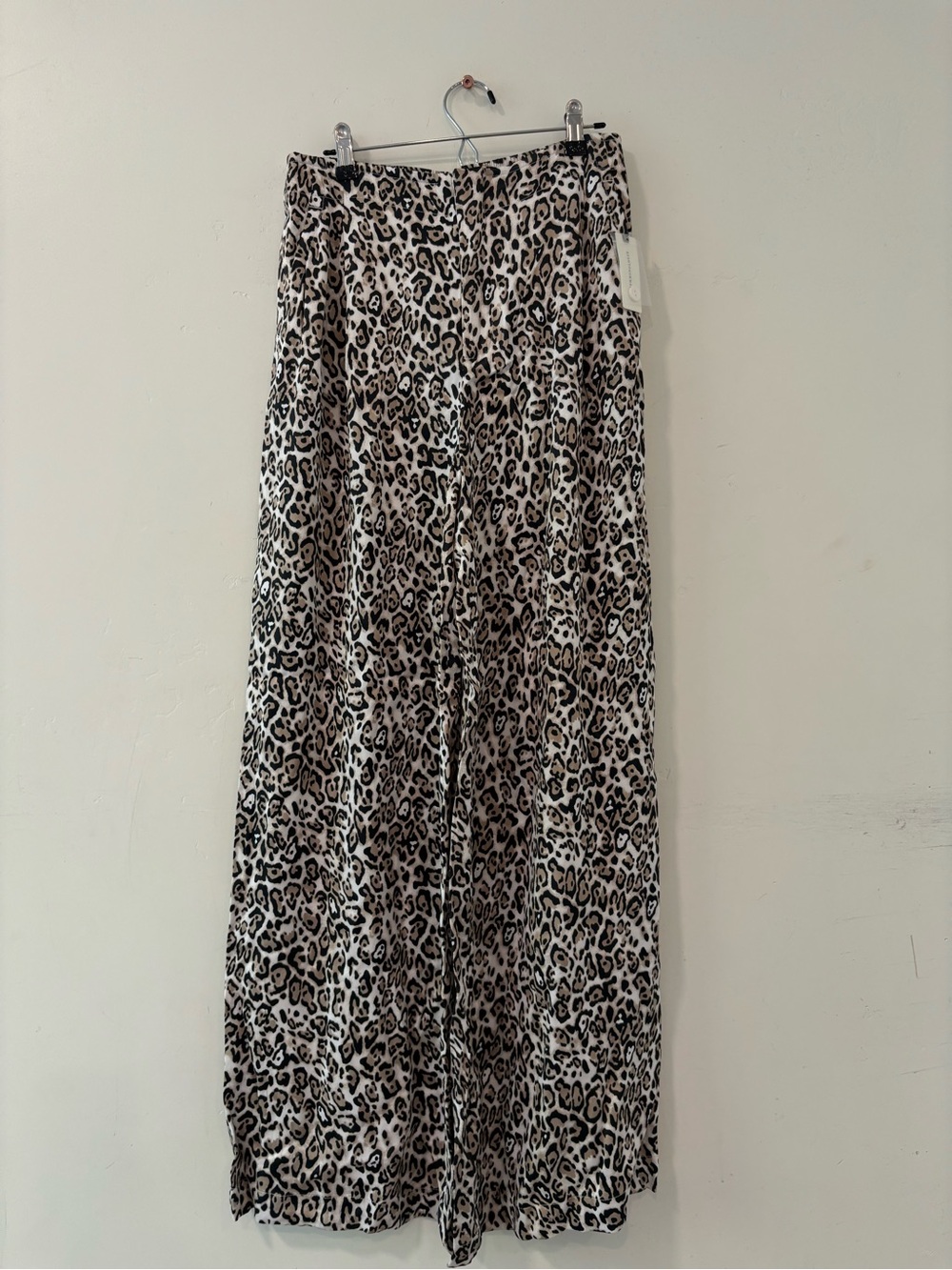 New ANTHROPOLOGIE MAEVE PRINTED PULL-ON WIDE LEG PANTS LEOPARD Cheetah Size M